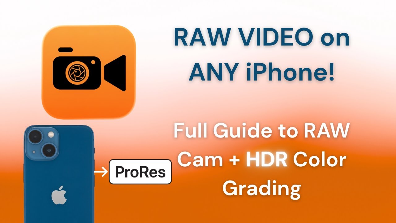RAW Video for ANY iPhone! RAW Cam Demo + HDR Color Grading Guide