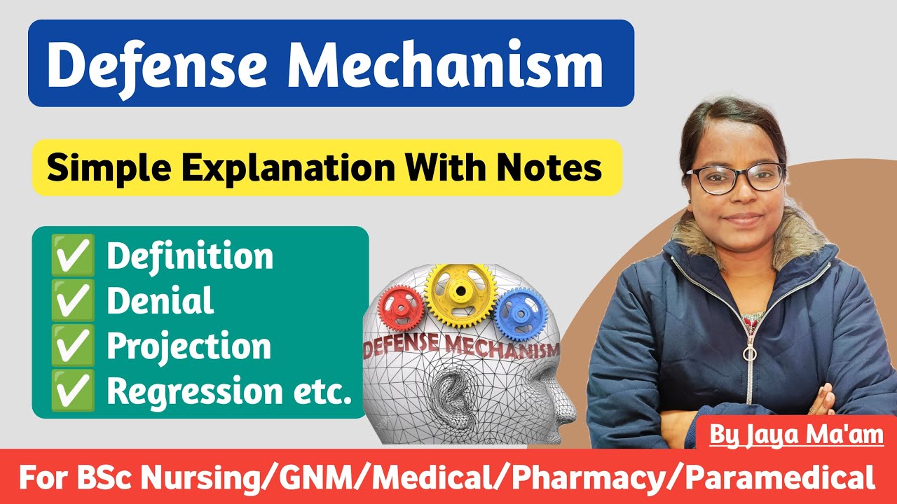 Defense Mechanism in Hindi | Defense Mechanism in Psychology And Mental Health Nursing