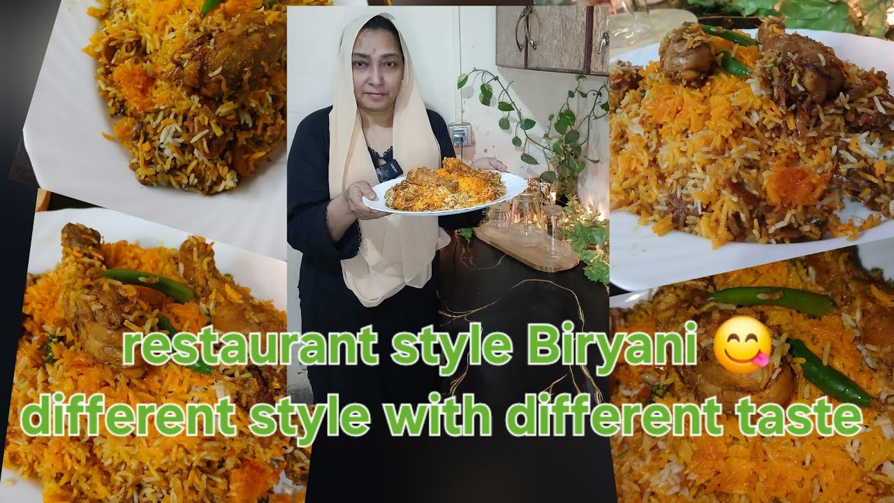 Restaurant style Biryani 😋 different style with different taste 🌜Ramadan special ✨️#viralvideo 