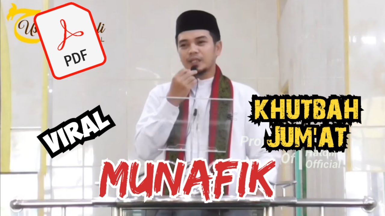 Khutbah jumat singkat terbaik ustadz hatoli, judul munafik