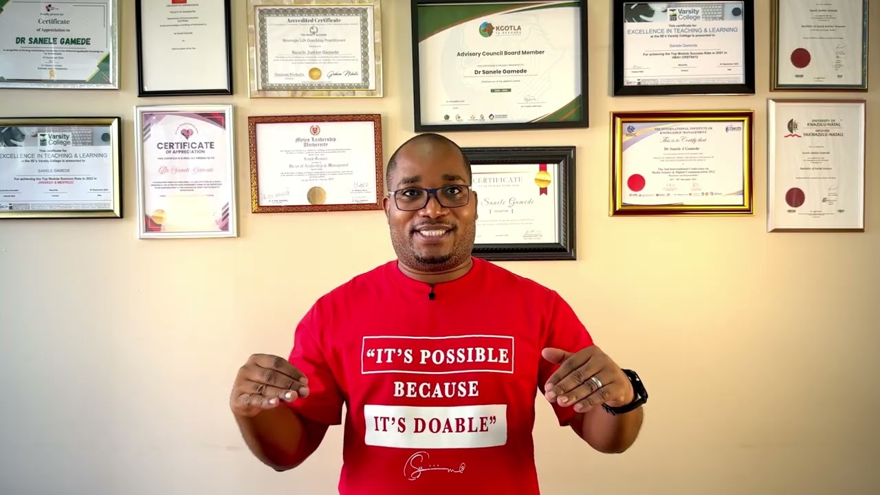 Understand your Qualification as a Student | Educate Africa with Dr Sanele Gamede