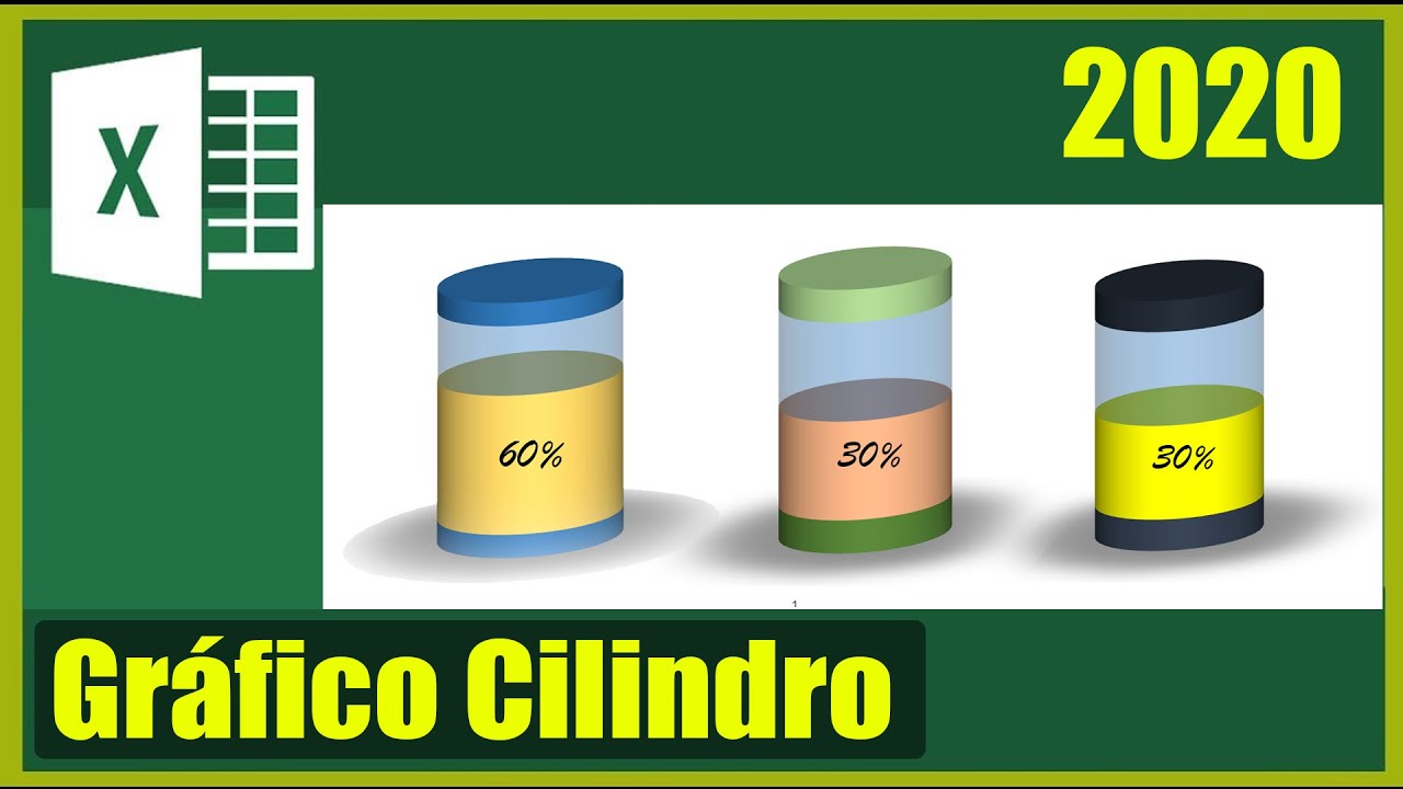 Como crear gráficos de Cilindro o Barril en Excel