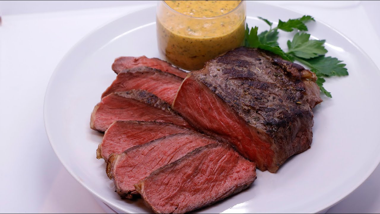 Entrecote sous vide, basse température