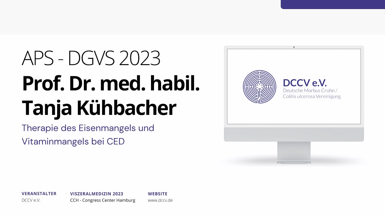 Therapie des Eisen-  und Vitaminmangels bei CED |  Prof. Dr. med Tanja Kühbacher | #ced