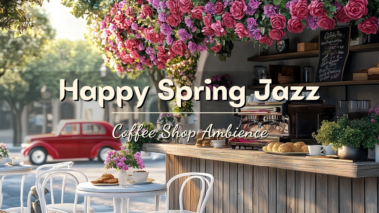 Soft February Jazz Music for Stress Relief 🌸 Positive Spring Morning at Cozy Coffee Shop Ambience