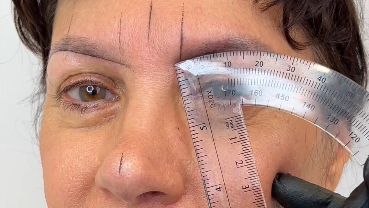 How to Map eyebrows using the Ruler - by Teebrowlash