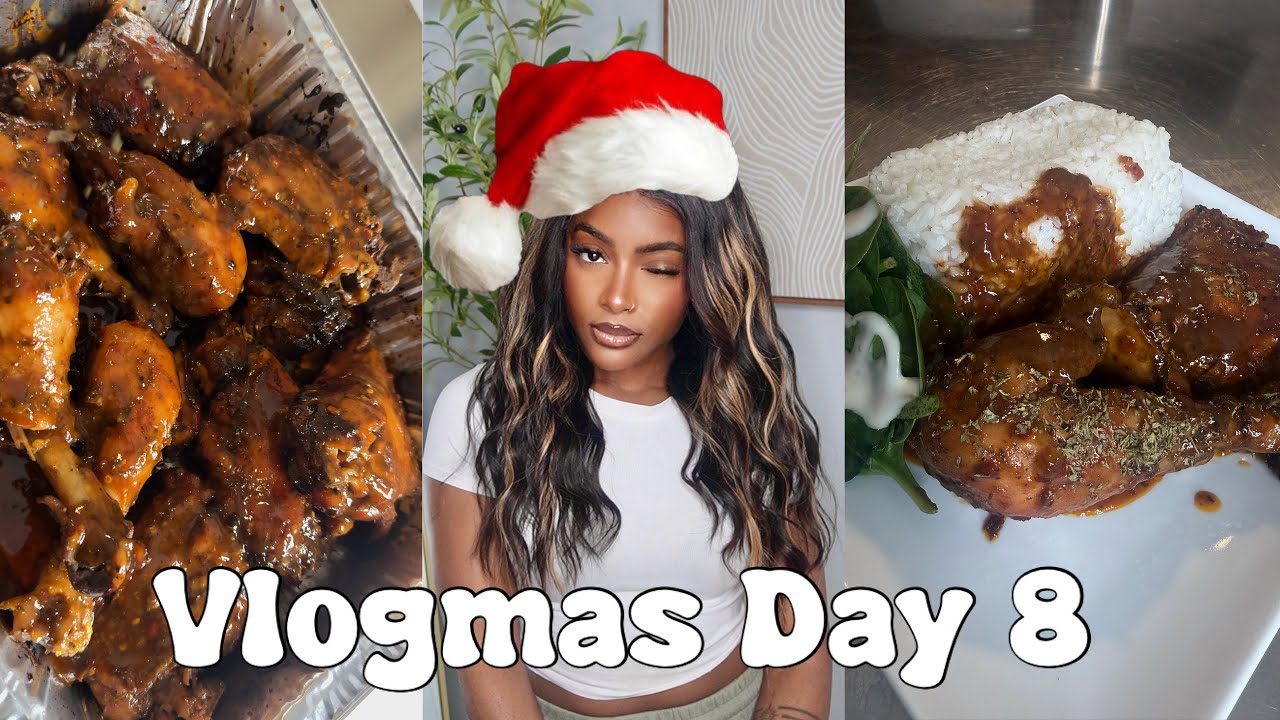 VLOGMAS Day 8 | Make the juciest baked chicken with me! |Mini maintenance | Perfume unboxing + more