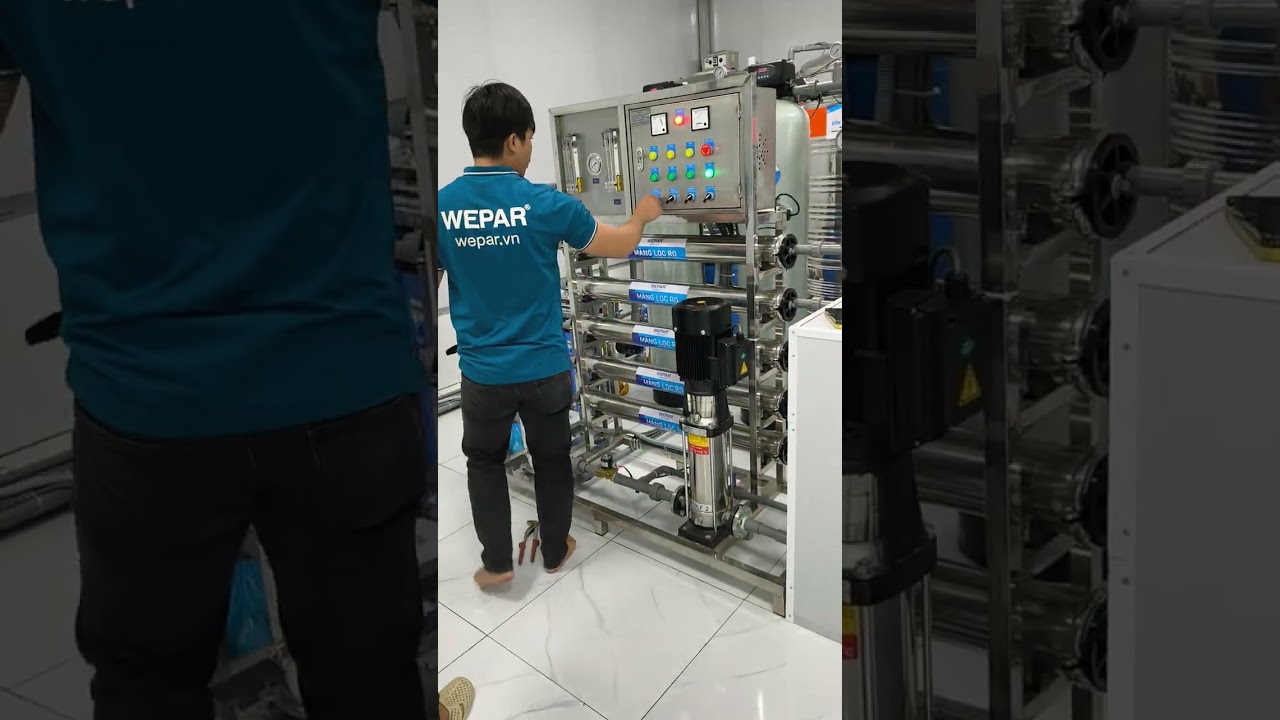 Cách vận hành nhà máy nước Tinh Khiết 6.