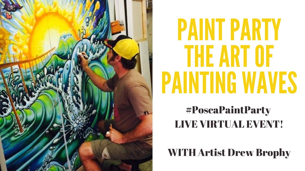 Posca Paint Party with Drew Brophy - Art of Waves.