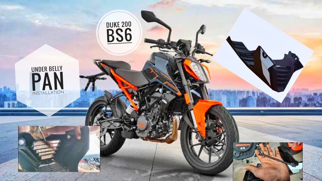 Duke 200 bs6 - Gen 3 belly pan installation 🔥🔥🔥 #ktm #duke #duke200cc #ktmindia #bike #automobile