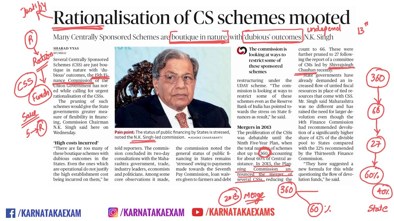 Centrally Sponsored Scheme vs Central Sector Scheme