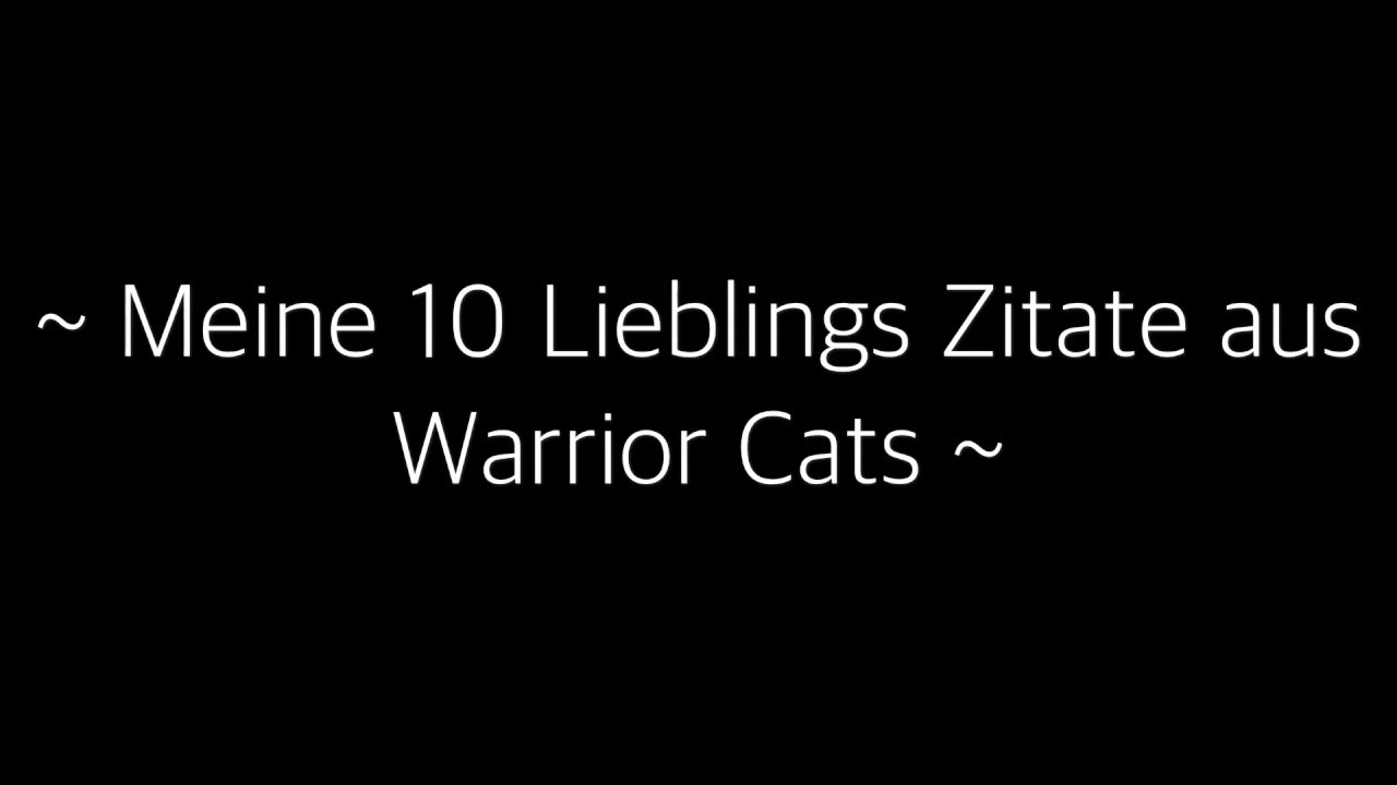 Meine Lieblings Zitate aus ~ Warrior Cats