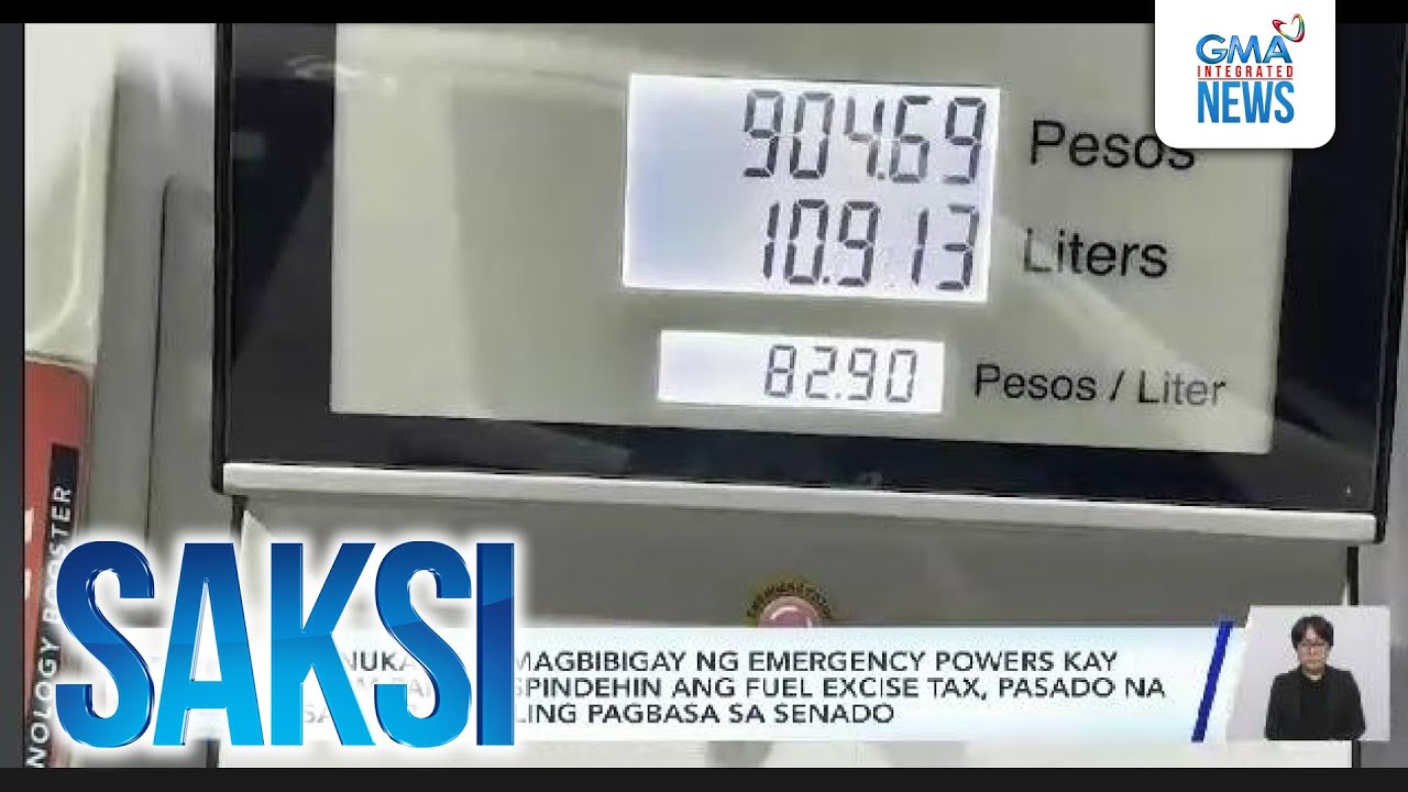 Panukalang magbibigay ng emergency powers kay PBBM para suspindehin ang fuel excise tax... | Saksi