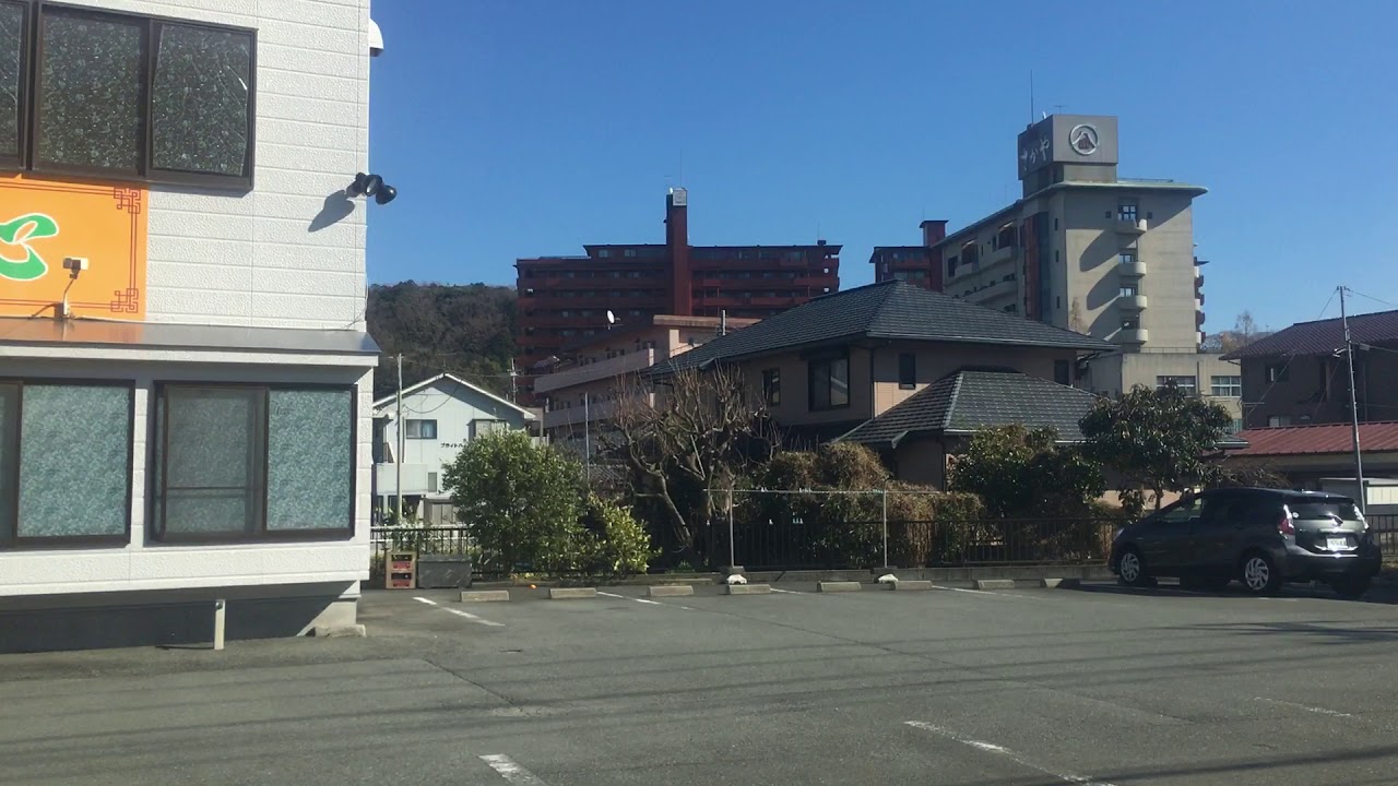 伊豆箱根バス 前面展望 車窓 伊豆長岡駅→伊豆三津シーパラダイス駅/ 長11系統 伊豆長岡1315発