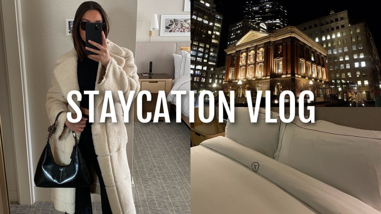 VLOG: staycation in Boston, working out, getting into a healthy routine, etc!