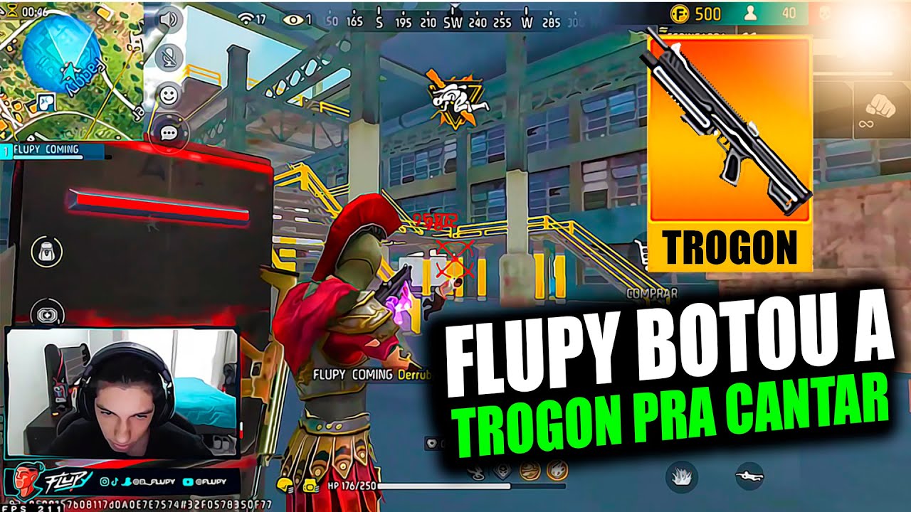 É ASSIM QUE O FLUPY AQUECE A MIRA, ELE BOTOU A TROGON PRA CANTAR.