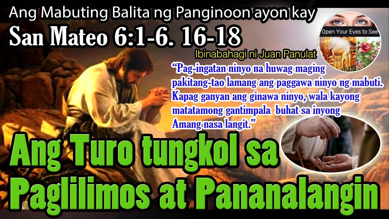 Ang Turo tungkol sa Paglilimos at Pananalangin