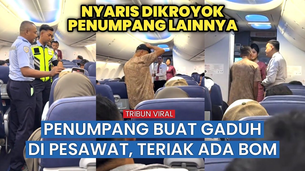 MENCEKAM! Penumpang Lion Air Teriak Ada Bom, Penerbangan Kacau