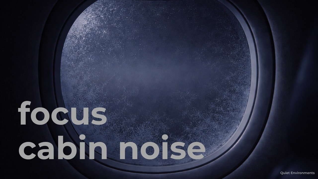 Airplane cabin background noise for studying and work (2 hours)