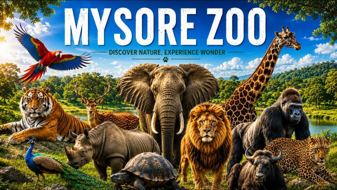 Mysore Zoo Vlog | Sri Chamarajendra Zoological Gardens | Mysore Vlog Part-2| The Naveen Gunaga