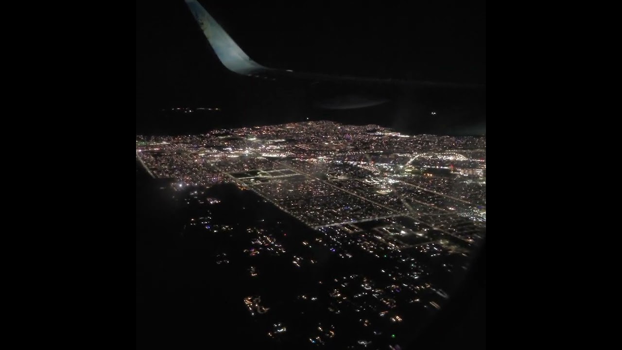 Flying into vegas