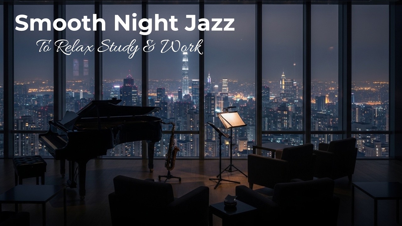 Smooth Night Jazz - Relaxing Smooth Jazz - Saxophone Background Jazz Music