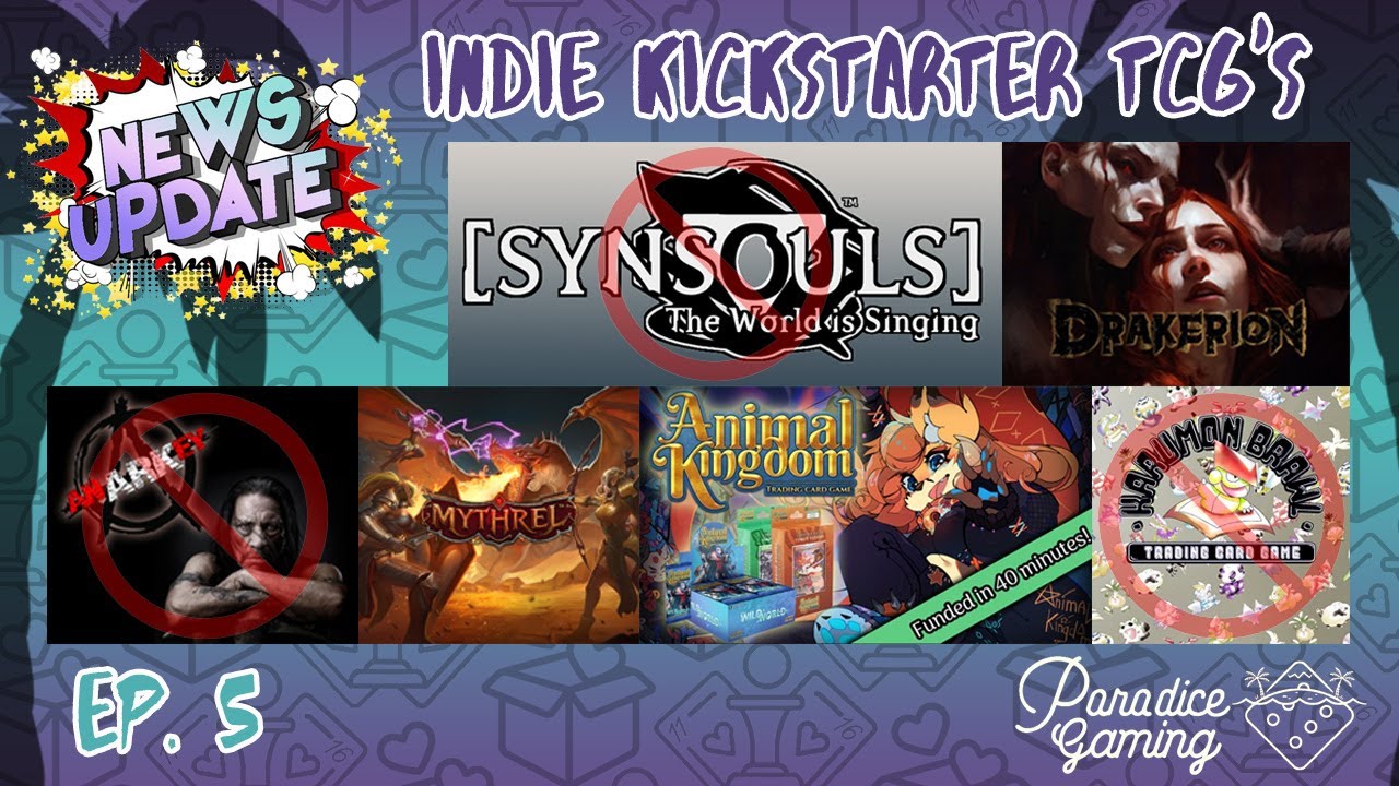 Massive Indie TCG Success And Failures On Kickstarter! Mythrel, Animal Kingdom, Drakerion And More!