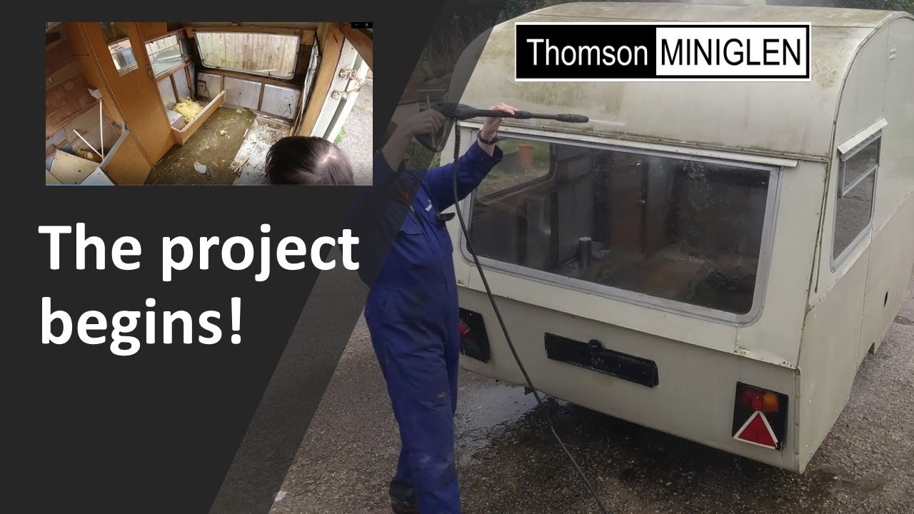 Finding out what I have bought and cleaning it up - Thomson Mini Glen caravan