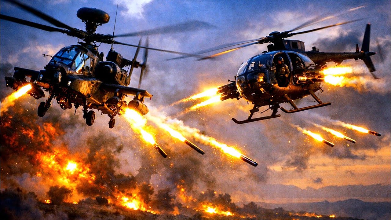 AH-64 Apache and AH-6 Little Bird Gameplay (Blackwell Fields & New Sobek City)
