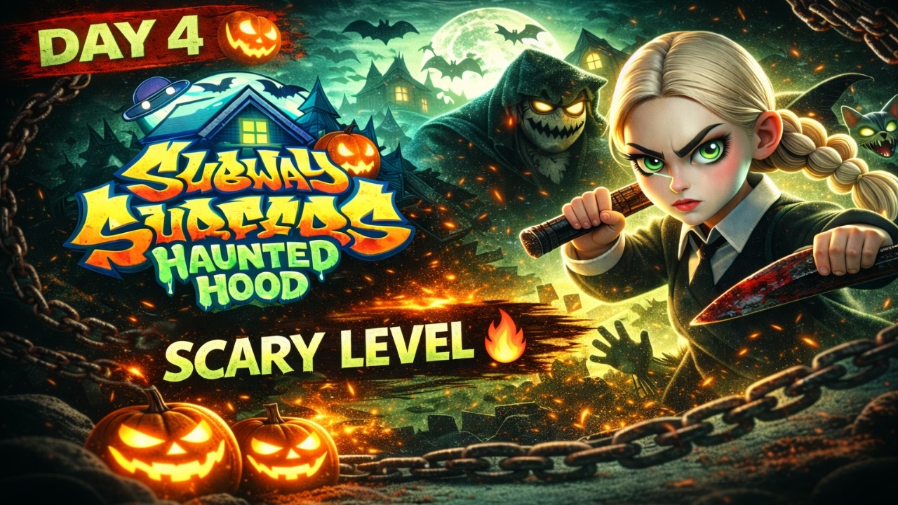 Subway Surfers Haunted Hood Day 4 Gameplay 👀 | PC Gameplay | GameVerse