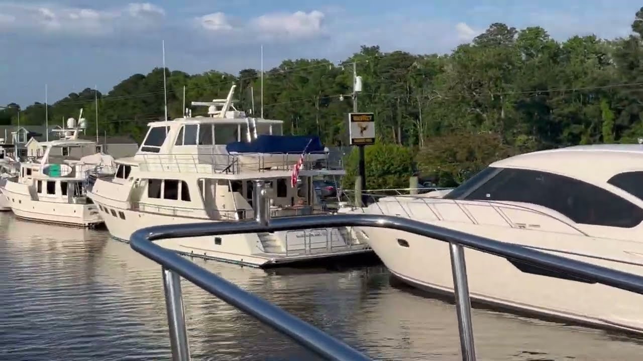 Sit back and watch the boats go by at Coinjock NC #boating #greatloop #yachting #boatlife #aglca