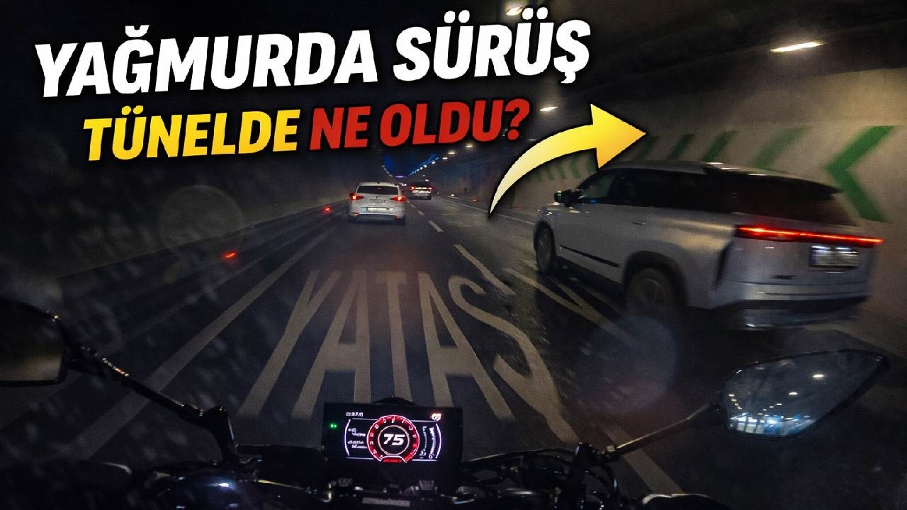 Yağmurda Motor Sürmeye Devam (Tünelde İşler Değişti) | 250NK | 4K
