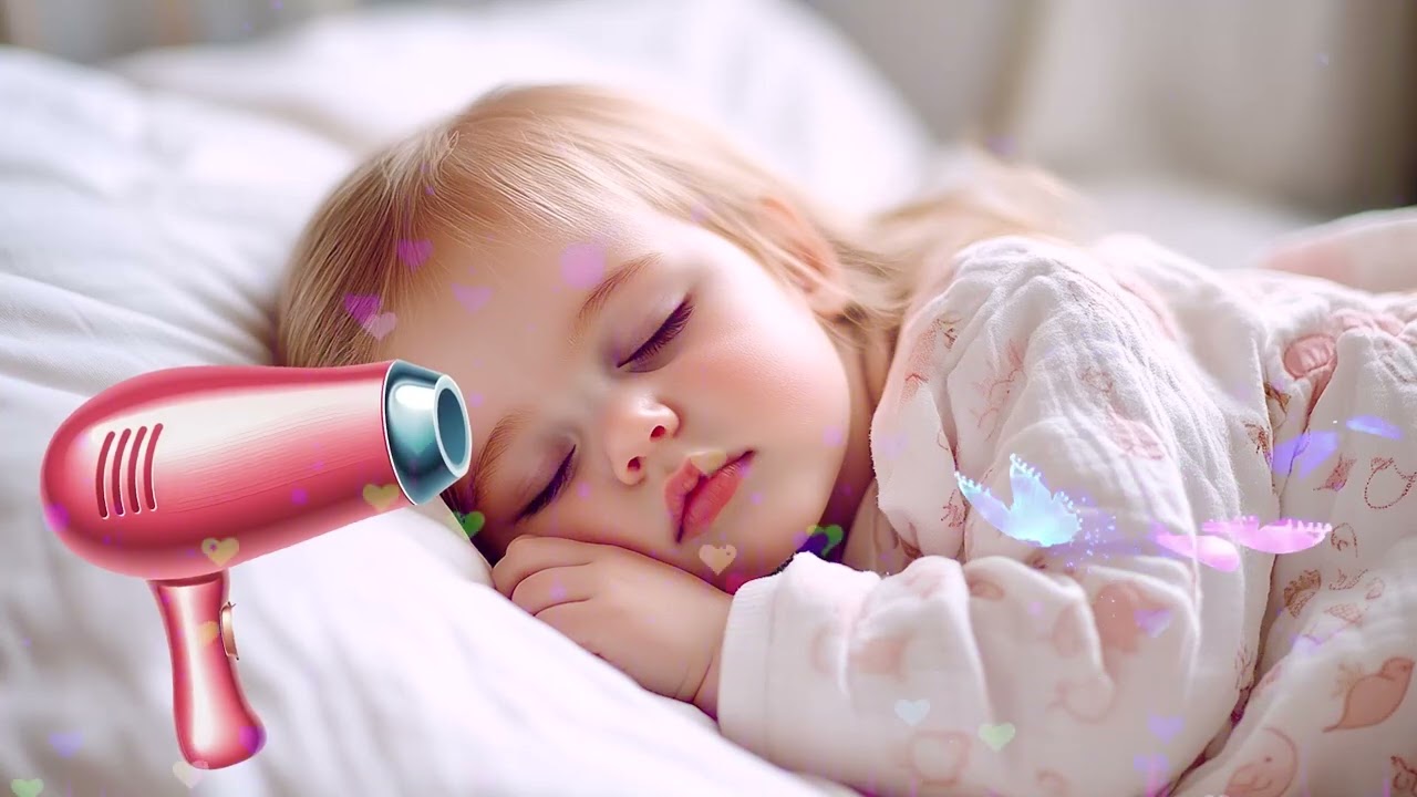 White noise Baby Sleep | ไม่มีโฆษณา แทรกแซงการหลับ | Sounds Dryer Relax Sleep