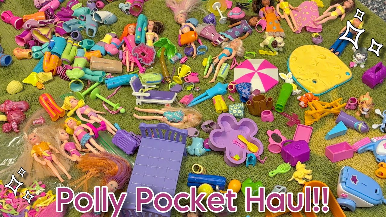 Yet Another HUGE 2000s Polly Pocket Haul!!! Polly Pocket Unboxing!💕