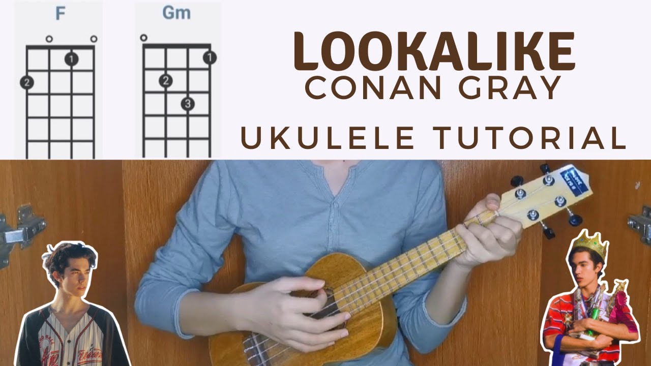 Lookalike - Conan Gray  | Easy Ukulele Tutorial with Tabs, Chords,  play along, and lyrics