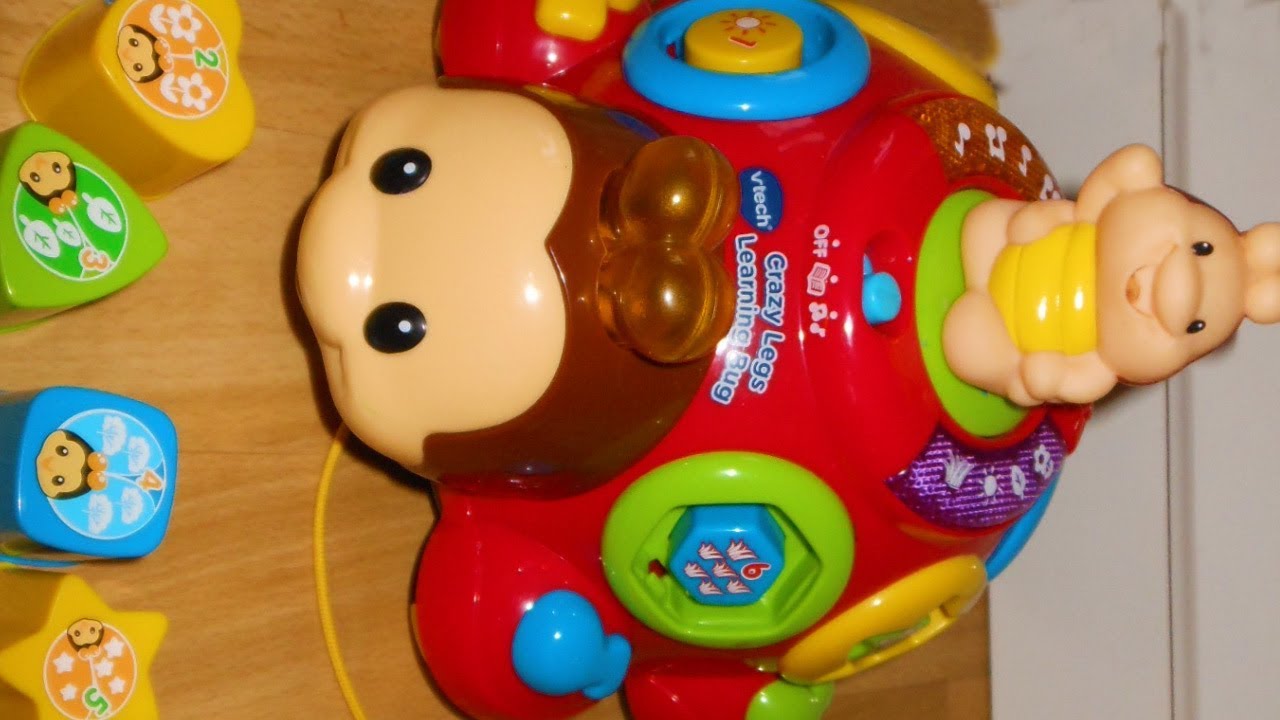 VTech Baby Crazy Legs Learning Bug shape sorter toy with nursery rhymes