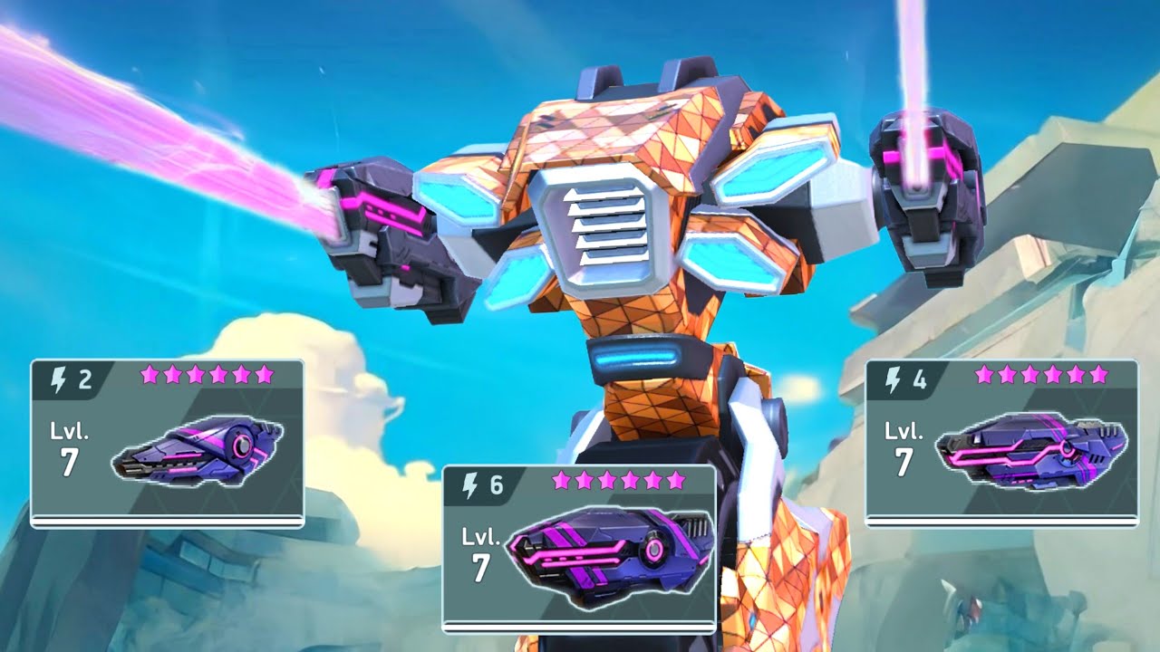 Slingshot with All Thermal Lance 6 4 2 - Mech Arena