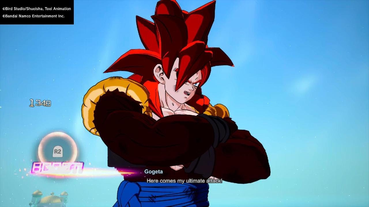 SSJ4 Gogeta vs Vegeta