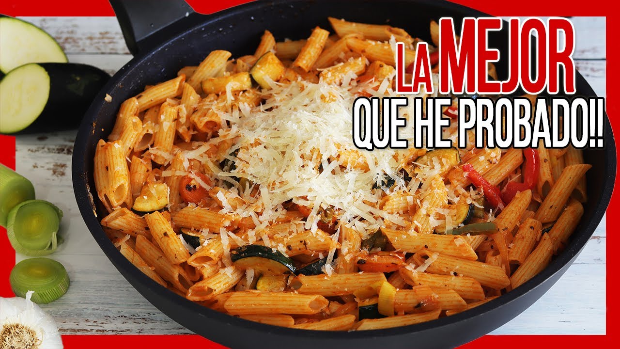 😋Mira que Fácil es Hacer PASTA con VERDURAS ► Rápida RECETA de MACARRONES