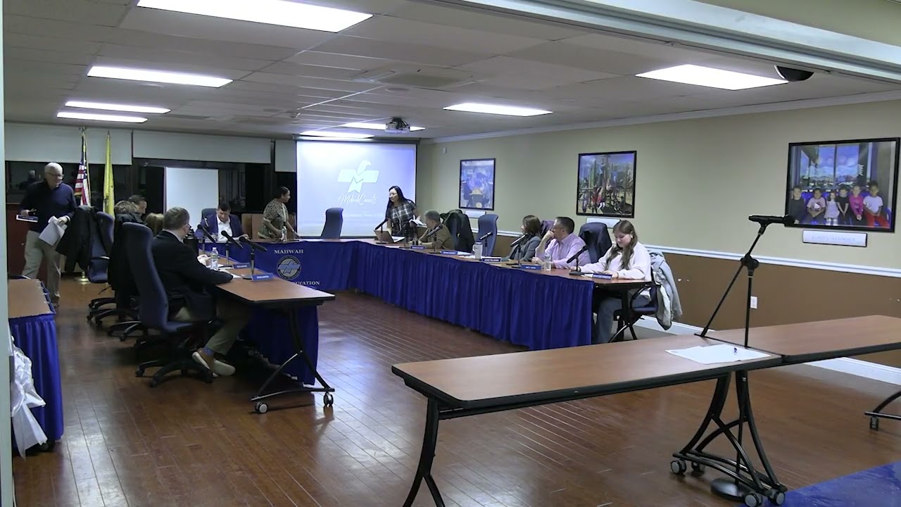 Mahwah Board of Education Meeeting January 7th, 2026
