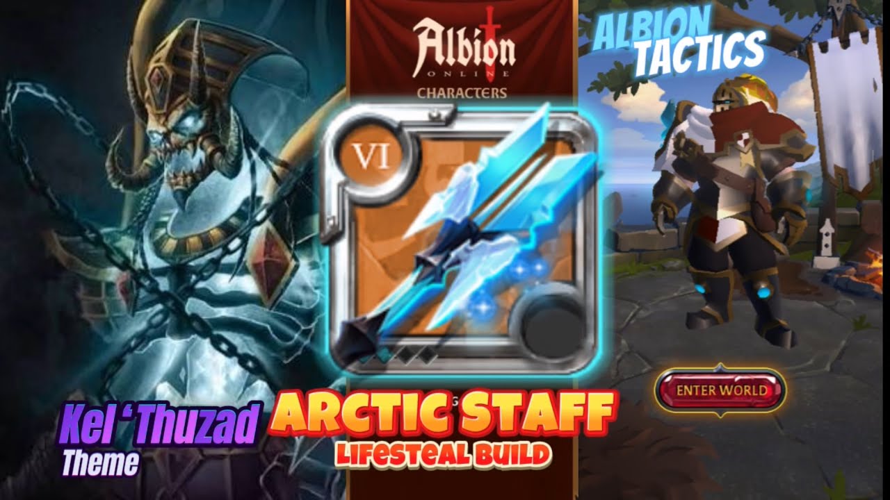Albion Tactics: Arctic Staff Lifesteal Build | Fights & Guide | Albion Online 