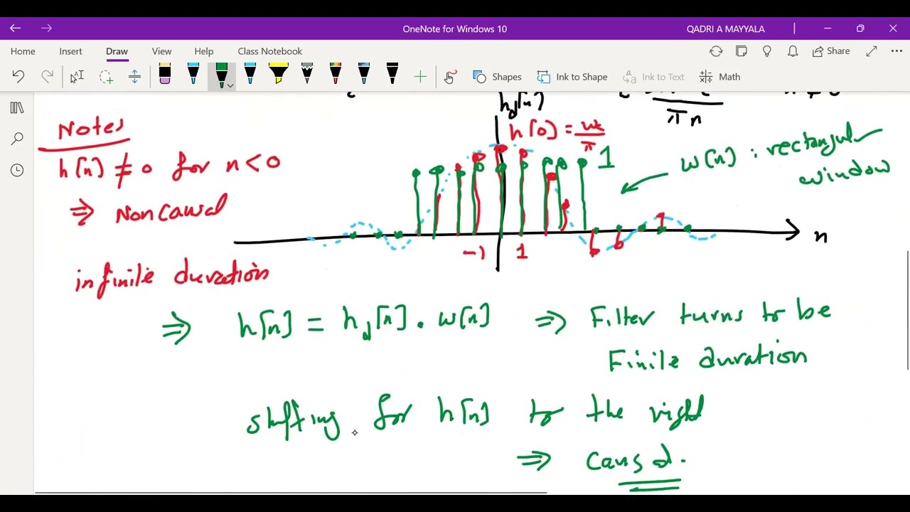 ENCS4310: FIR Filter Design by Windowing Method, PART I