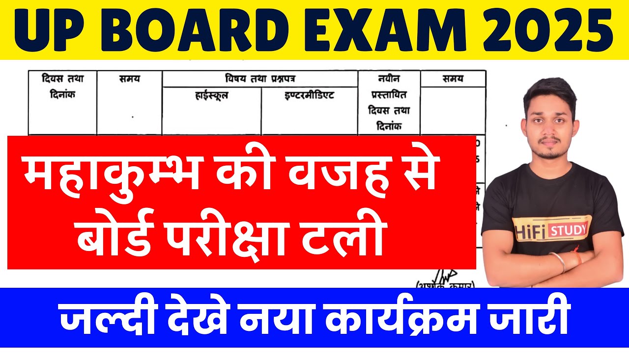 UP BOARD Exam Postponed 2025 | HiFi STUDY