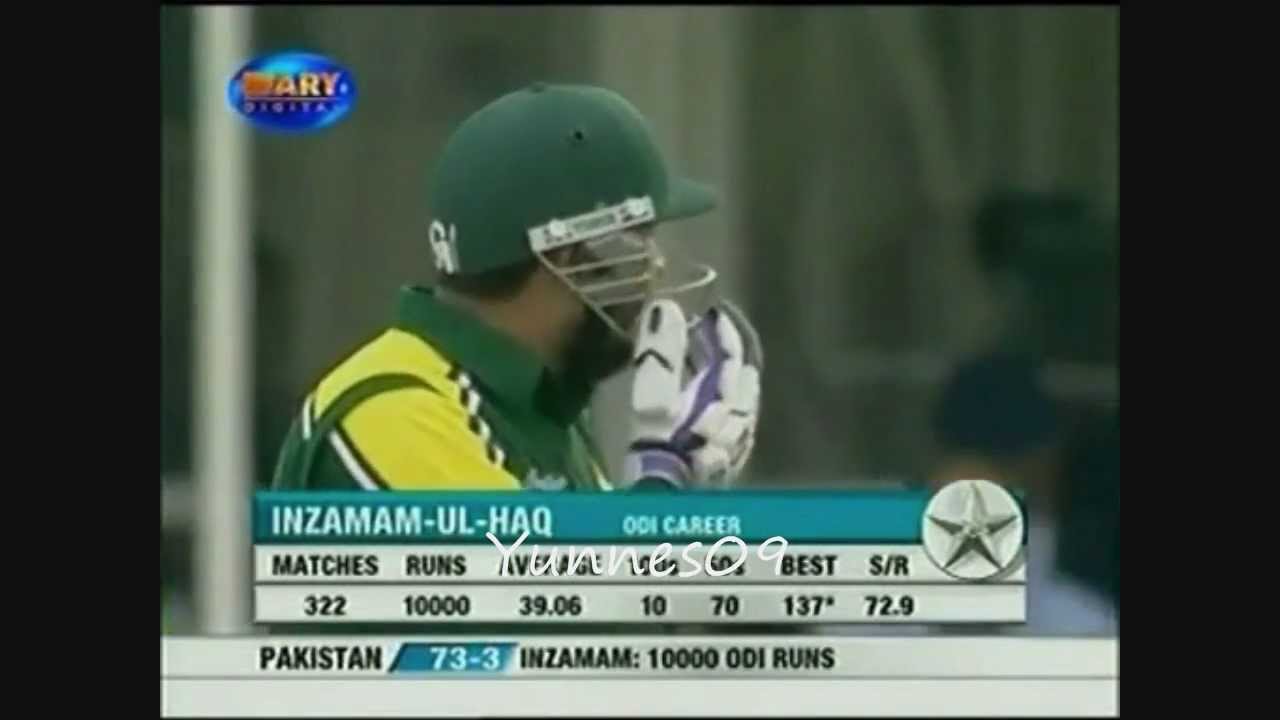 Inzamam ul haq scores 10.000 ODI runs