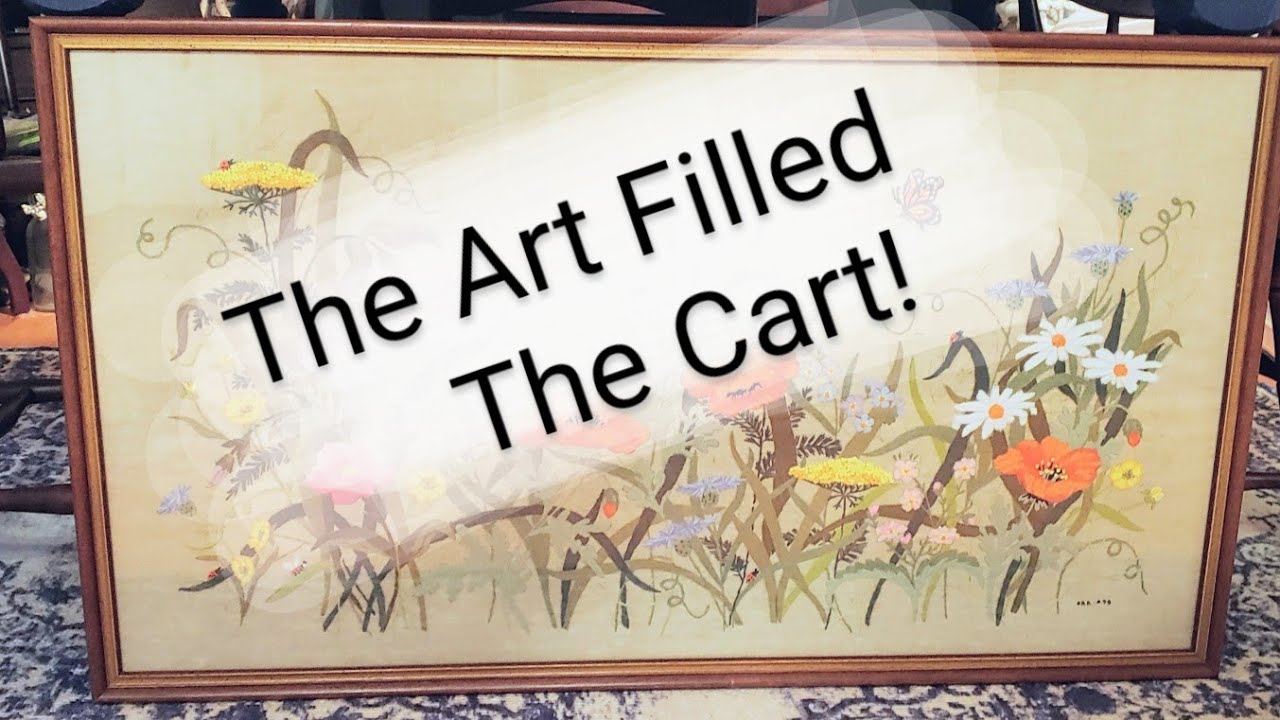 The Cart filled with Art at the Bins!