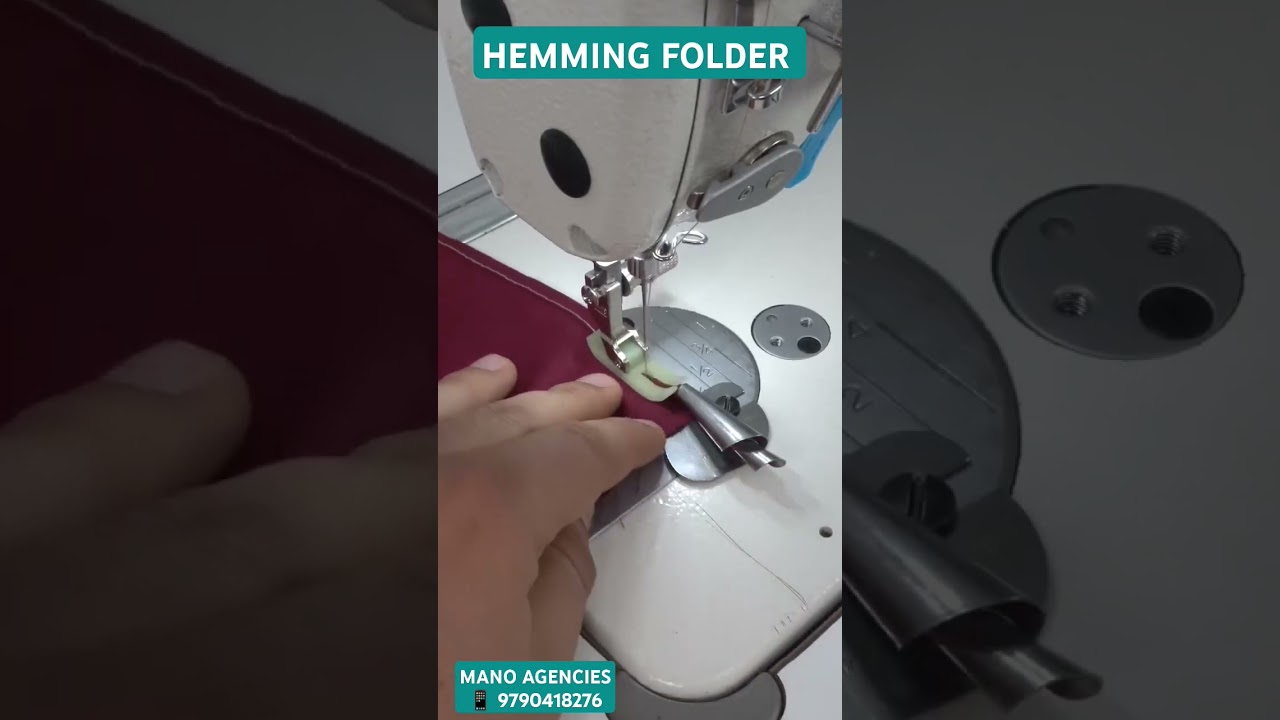 HEMMING FOLDER FOR SEWING MACHINE @ManoAgencies (📱+91-9790418276) #sewing #shorts #tailoring