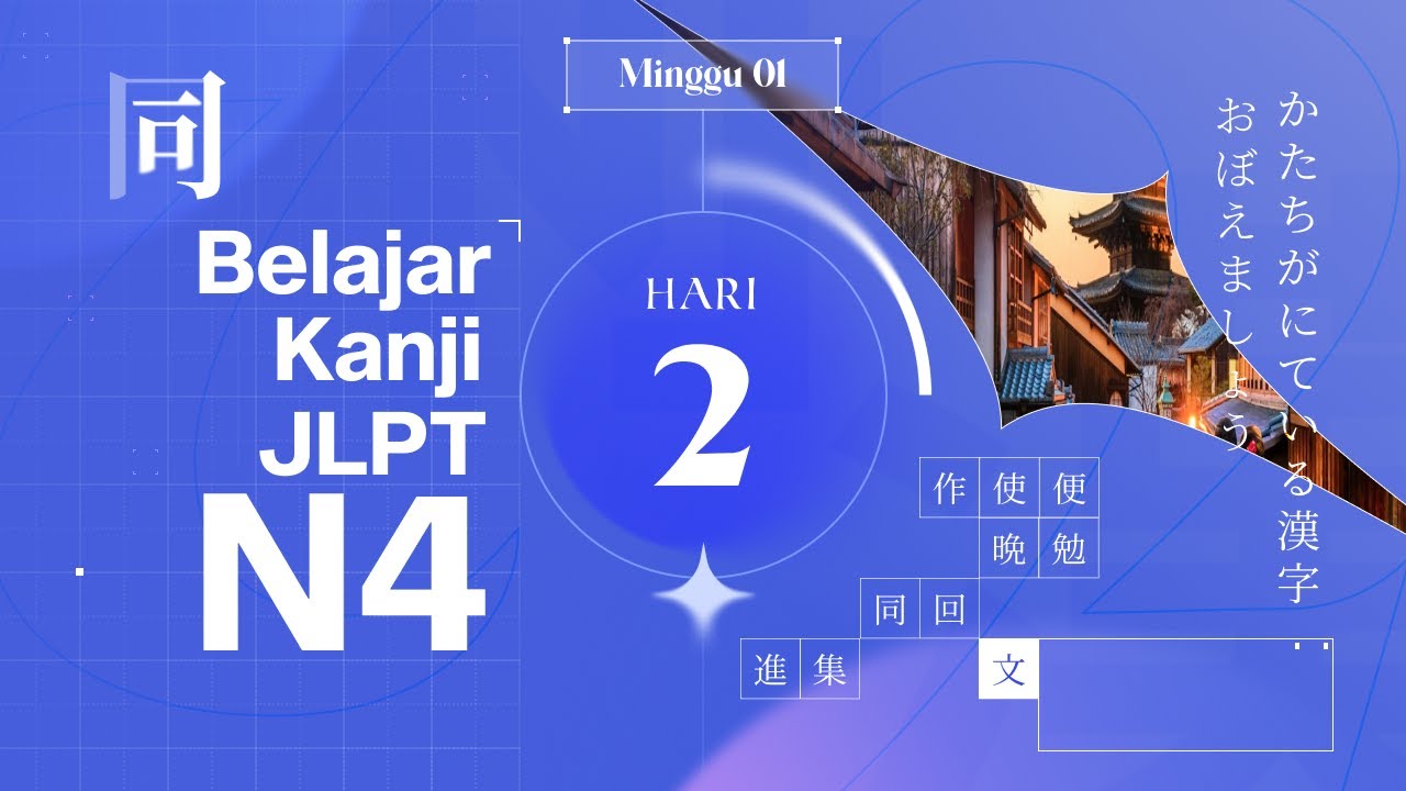 Minggu 1 | Hari Ke-2 : Belajar menghafal Kanji N4 - JLPT