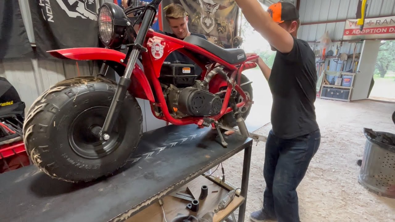 Repairs On The Coleman Minibike B200R