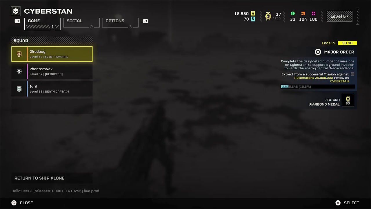 HD2 stream :D FOR CYBERSTAN