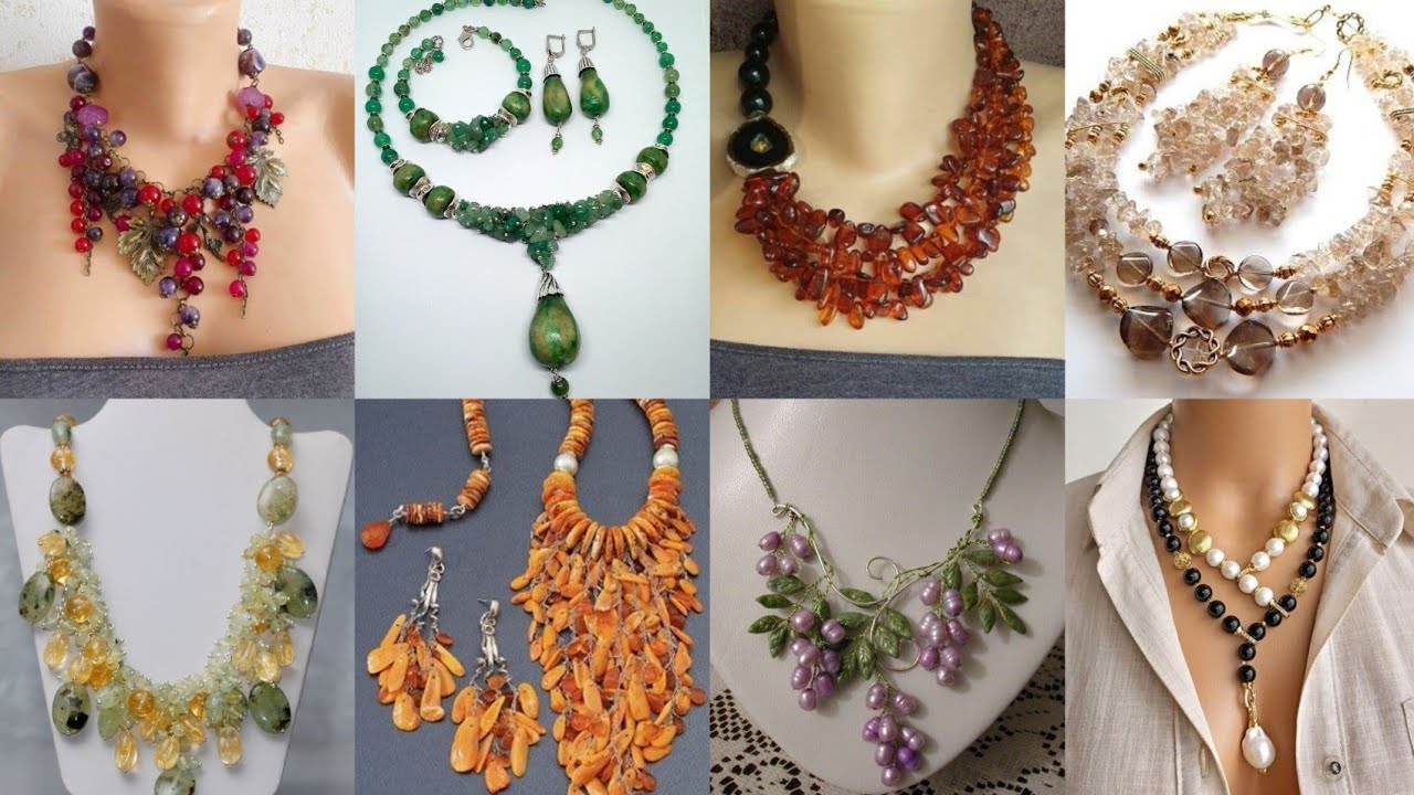 Necklace Designs Collection Handcrafted from Various Materials